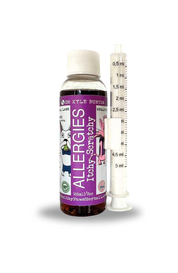 Liquid Supplement for Dog Allergies Healthy Paws Herbal Labs