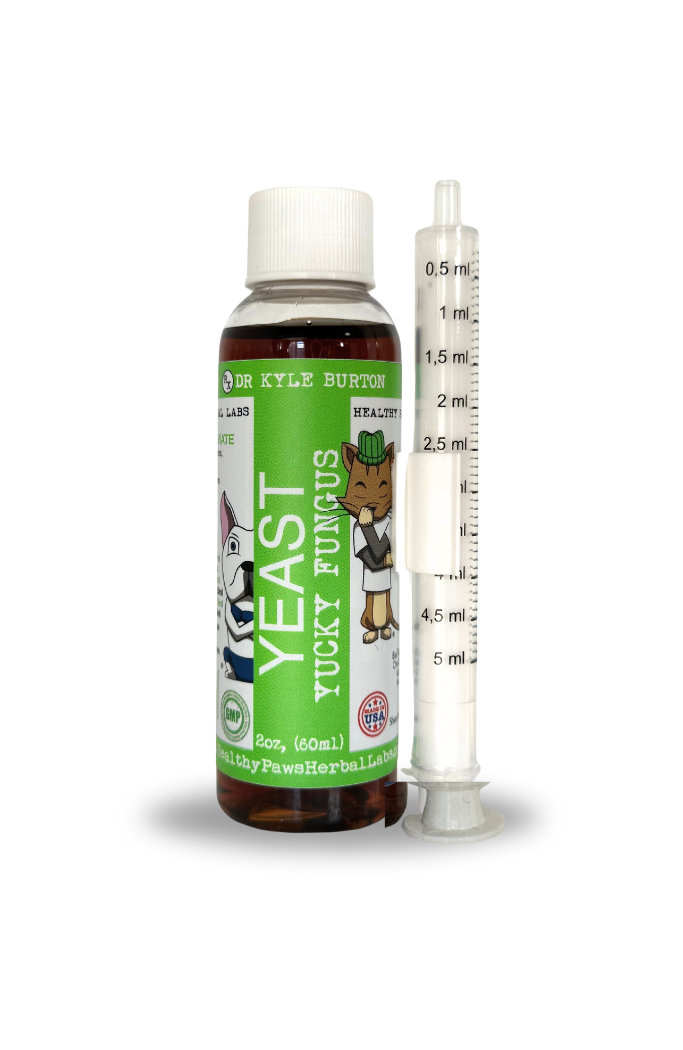 Liquid Supplement for Dog Yeast &amp; Fungus - Healthy Paws Herbal Labs